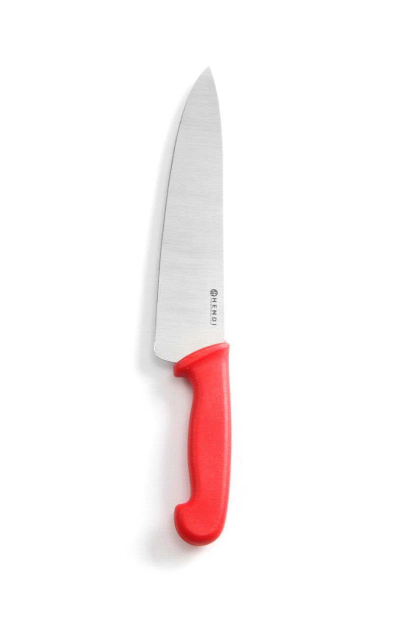 Couteau chef - Rouge - Viande crue