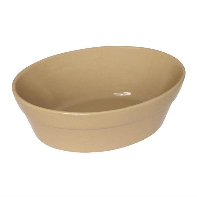 Plats à gratin ovales en grès Olympia 145 x 104mm