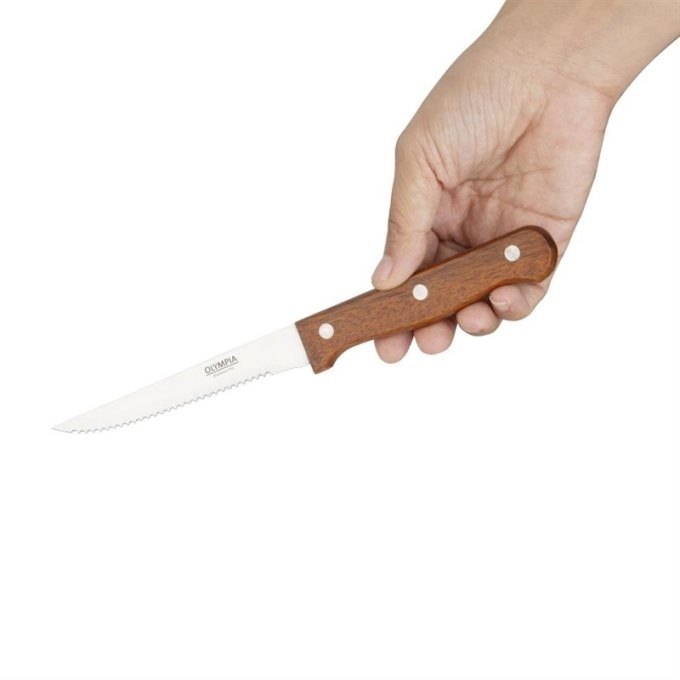 Couteaux a viande en bois 215mm (Box 12)