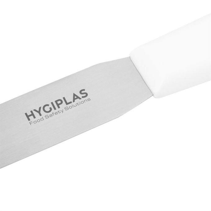 Couteau spatule droit Hygiplas blanc 100mm