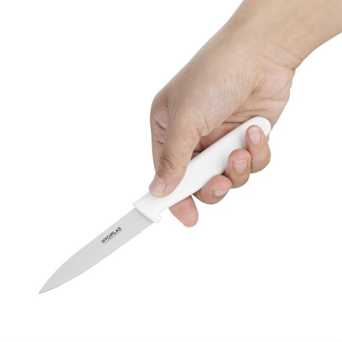 Couteau d'office Hygiplas blanc 7,5 cm