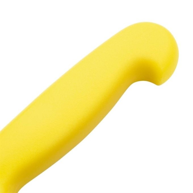 Couteau à trancher denté Hygiplas jaune 255mm
