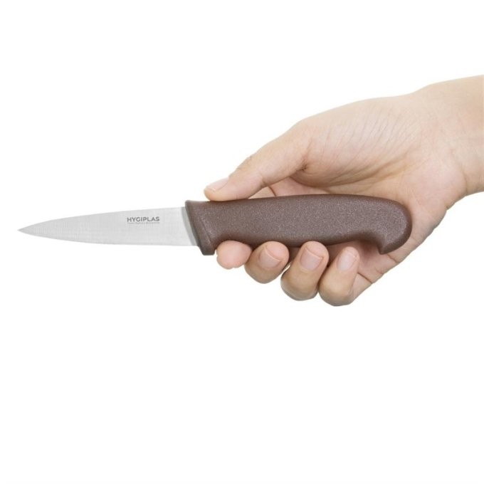 Couteau d office Hygiplas marron 90mm