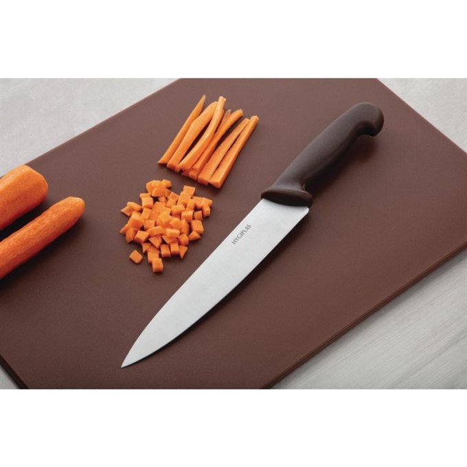 Couteau de cuisinier Hygiplas marron 215mm