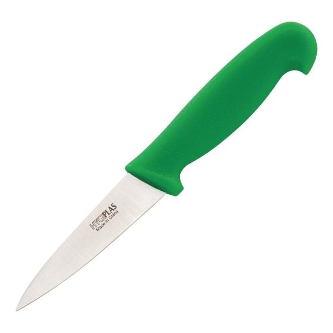 Couteau d'office Hygiplas vert 90mm