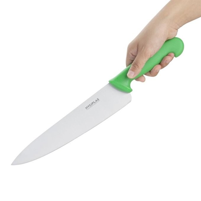 Couteau de cuisinier Hygiplas vert 255mm