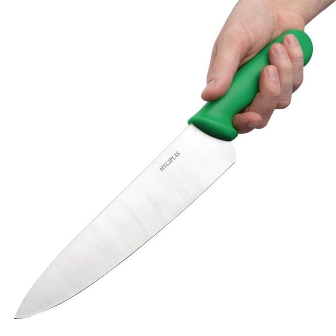 Couteau de cuisinier Hygiplas vert 255mm