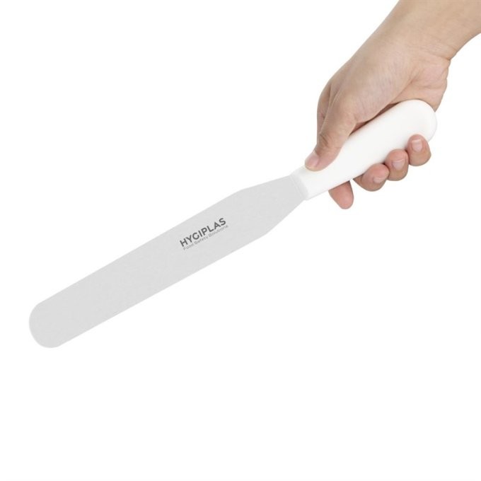 Couteau spatule droit Hygiplas blanc 205mm