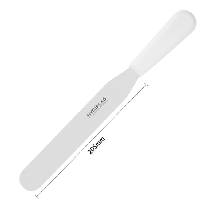 Couteau spatule droit Hygiplas blanc 205mm