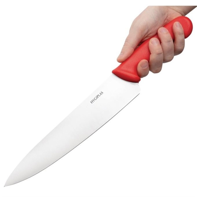 Couteau de cuisinier Hygiplas rouge 255mm