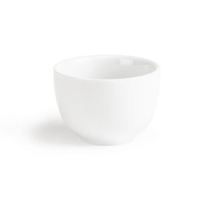Tasse à thé chinoise en porcelaine blanche Olympia - Lot de 12