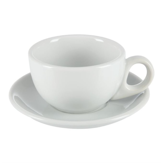 Soucoupe en porcelaine Athena (Lot de 24)