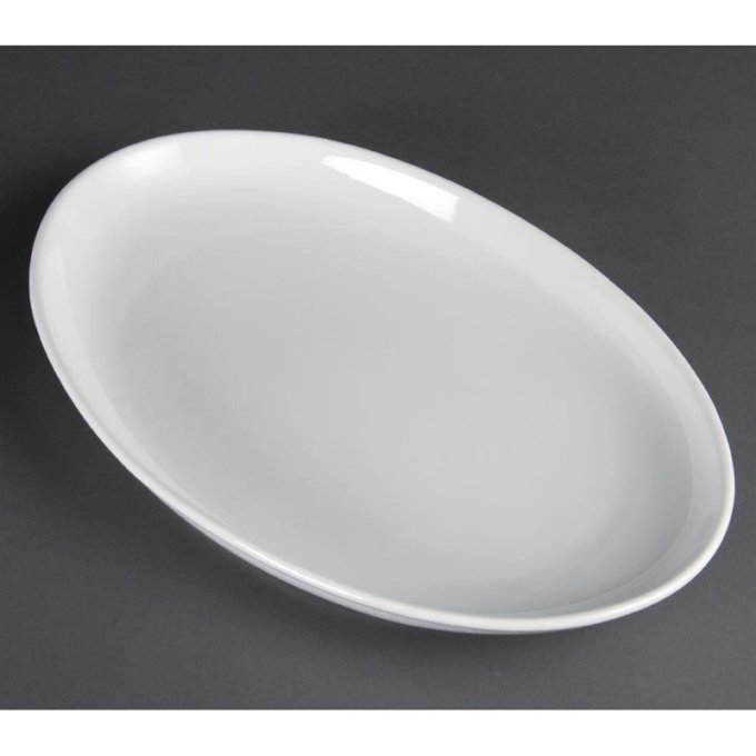 Assiette ou ravier ovale Olympia 36,5 cm (Box 2)