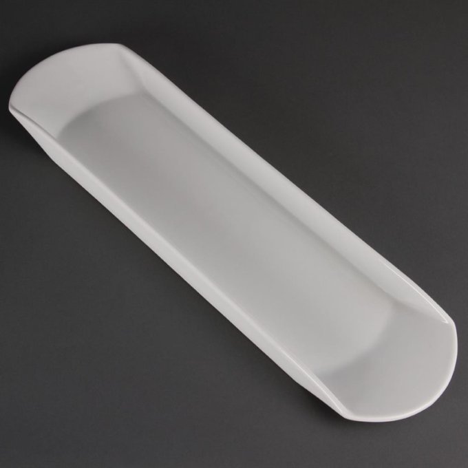 Plat Gondola blanc Olympia 56x15 cm