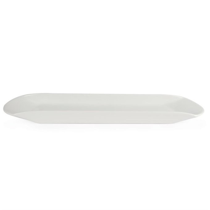 Plat Gondola blanc Olympia 56x15 cm