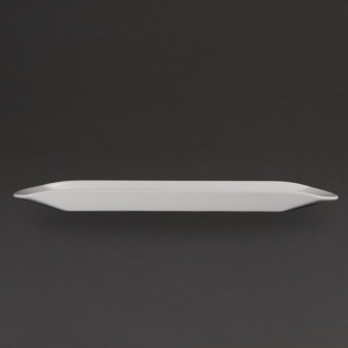 Plat Gondola blanc Olympia 56x15 cm