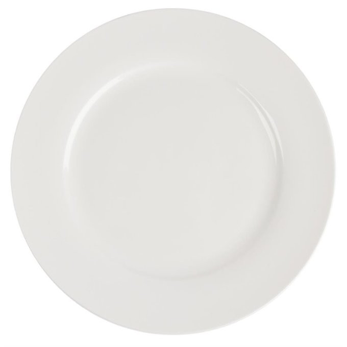 Assiette rond bord large Lumina fine china 27cm (Box 4)