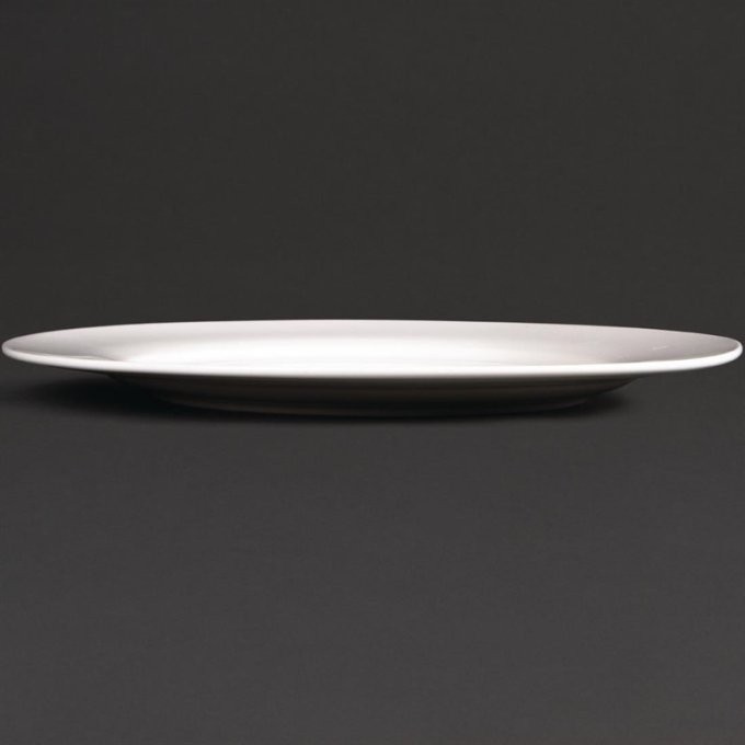 Assiette rond bord large Lumina fine china 27cm (Box 4)