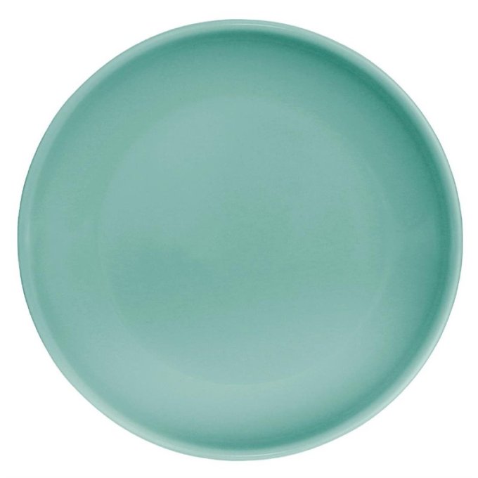 Assiette plate vert d'eau Olympia Cafe  - 205mm (Box 12)