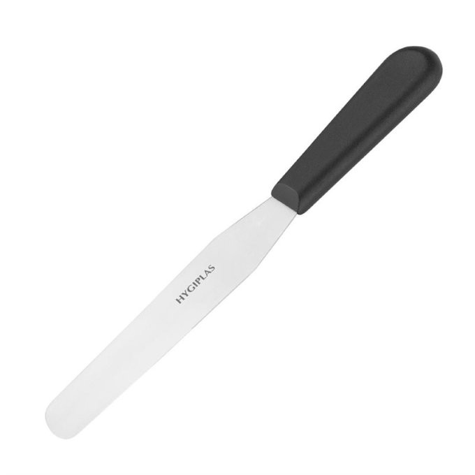 Couteau spatule à lame droite Hygiplas noir 150mm