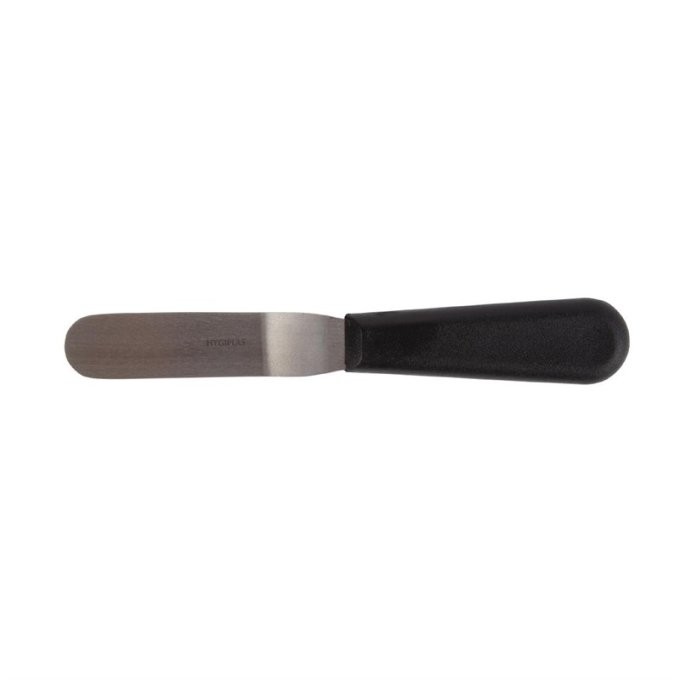 Couteau spatule coudé Hygiplas noir 100mm