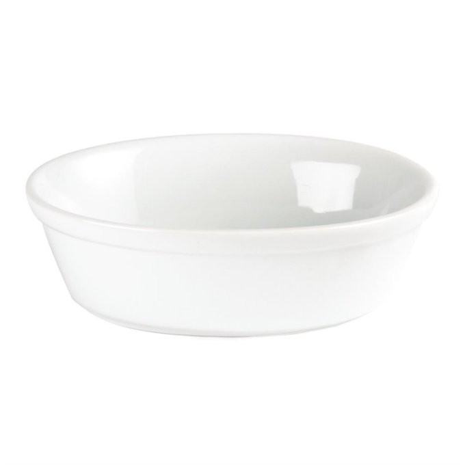 Plat a gratin ovale Olympia blanc, 52x161x116mm (Box 6)