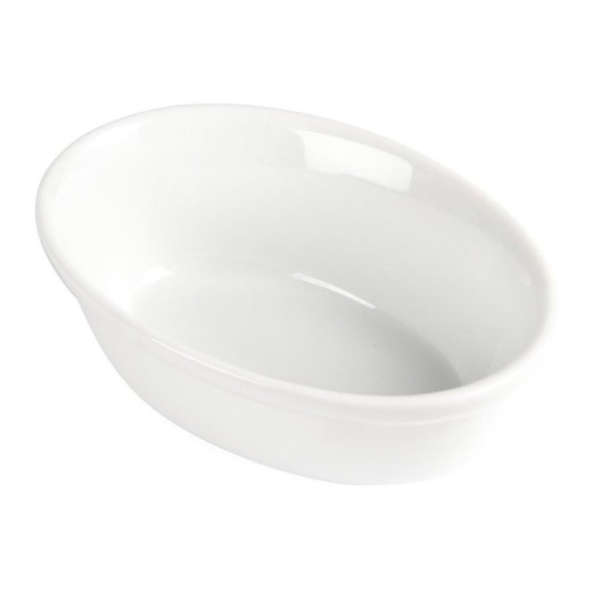 Plat a gratin ovale Olympia blanc, 52x161x116mm (Box 6)