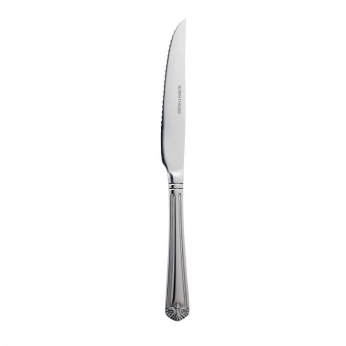 Couteau à viande Jesmond 18/0 -  Epaisseur 2,5 mm olympia - Lot de 12