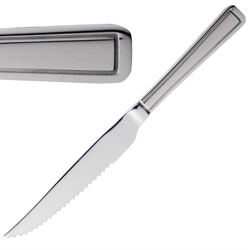 Couteau à viande Harley 18/0 - Epaisseur 2,5 mm olympia - Lot de 12