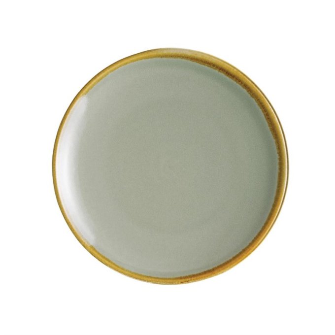 Assiette plate ronde Olympia Kiln mousse 178mm (Box 6)
