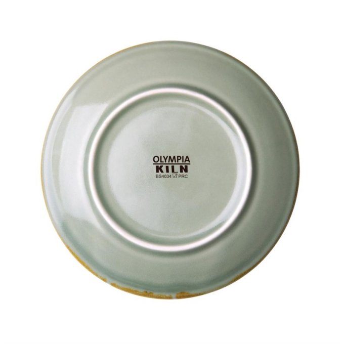 Assiette plate ronde Olympia Kiln mousse 178mm (Box 6)