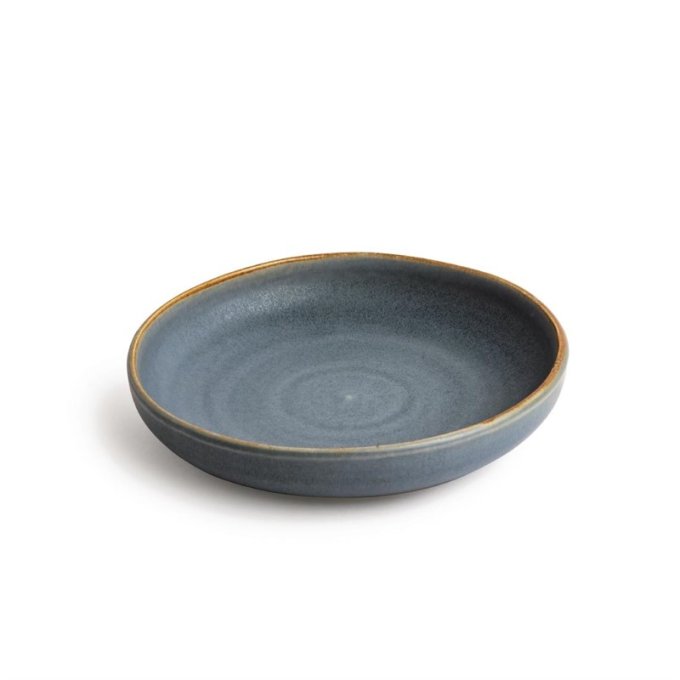 Assiettes creuses calottes bleu granit Olympia Canvas 23 cm (Box 6)