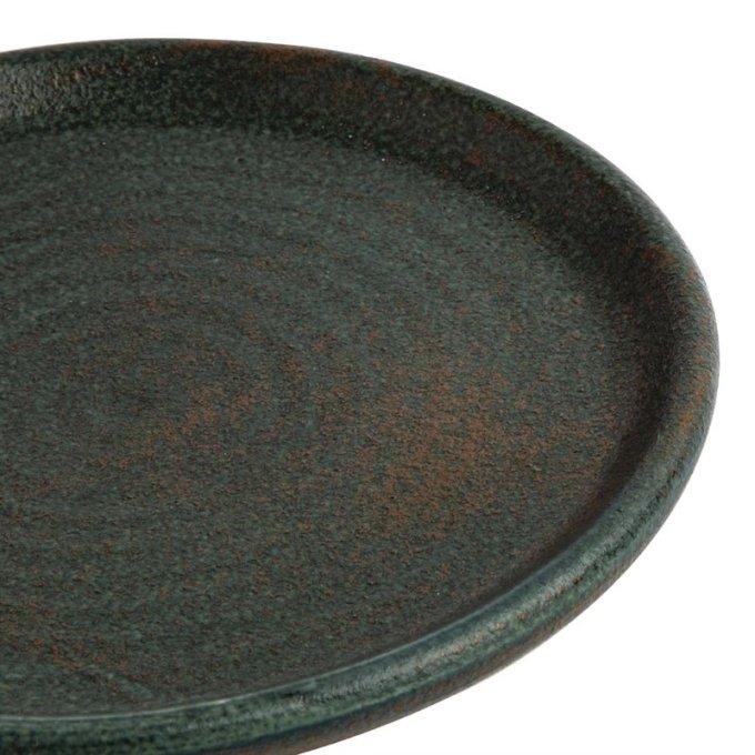 Assiettes plates vert bronze Olympia Canvas 18 cm (Box 6)