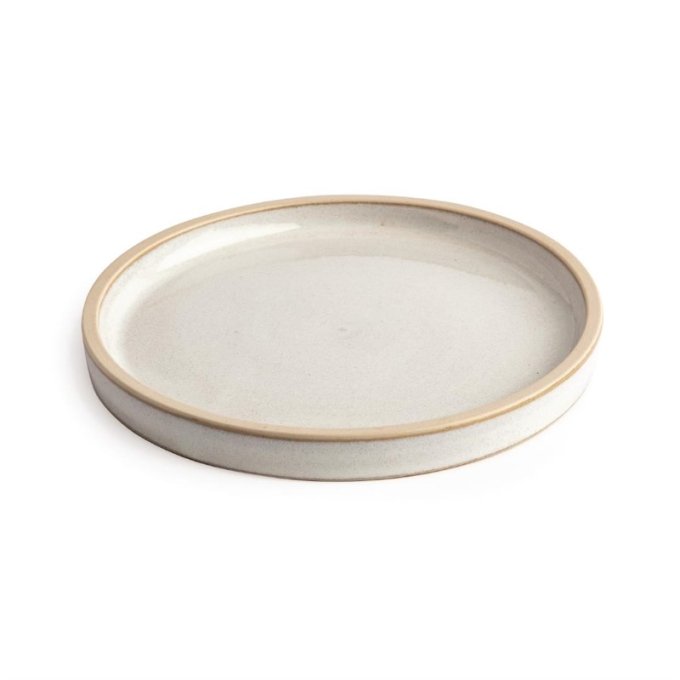 Assiettes plates bord droit blanc Murano Olympia Canvas 18 cm (Box 6)