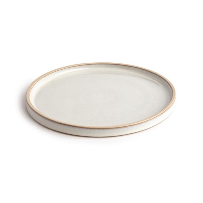 Assiettes plates bord droit blanc Murano Olympia Canvas 25 cm (Box 6)