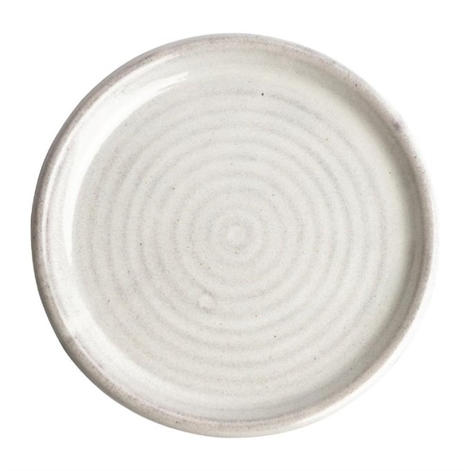 Assiettes plates blanc Murano Olympia Canvas 18 cm (Box 6)