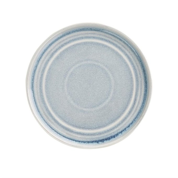 Assiette plate bleu cristallin Olympia Cavolo 180mm - Lot de 6