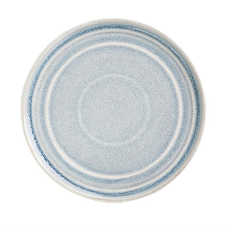 Assiette plate bleu cristallin Olympia Cavolo 22 cm - Lot de 6
