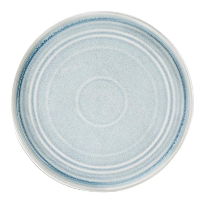 Assiette plate bleu cristallin Olympia Cavolo 270mm - Lot de 4