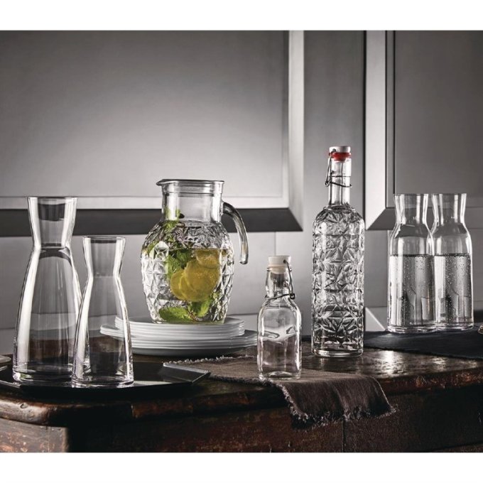Carafes en verre Bormioli - Lot de 12
