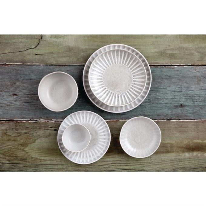 Assiettes calottes Olympia Corallite 15 cm - lot de 6