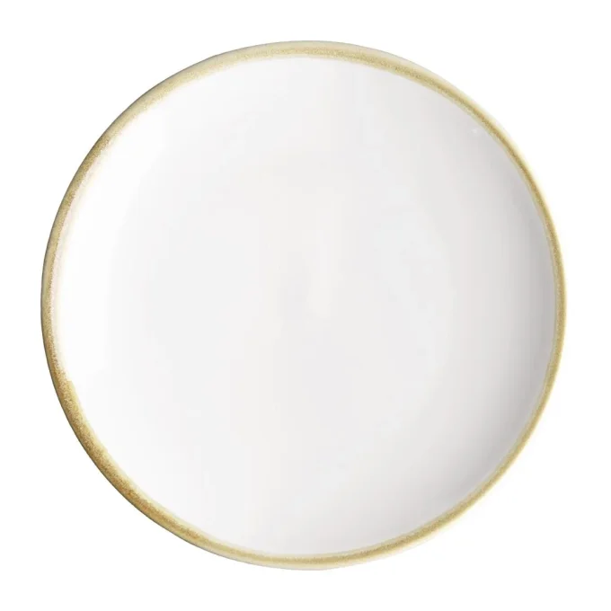 Assiettes plates rondes couleur craie Kiln Olympia 178mm lot de 6