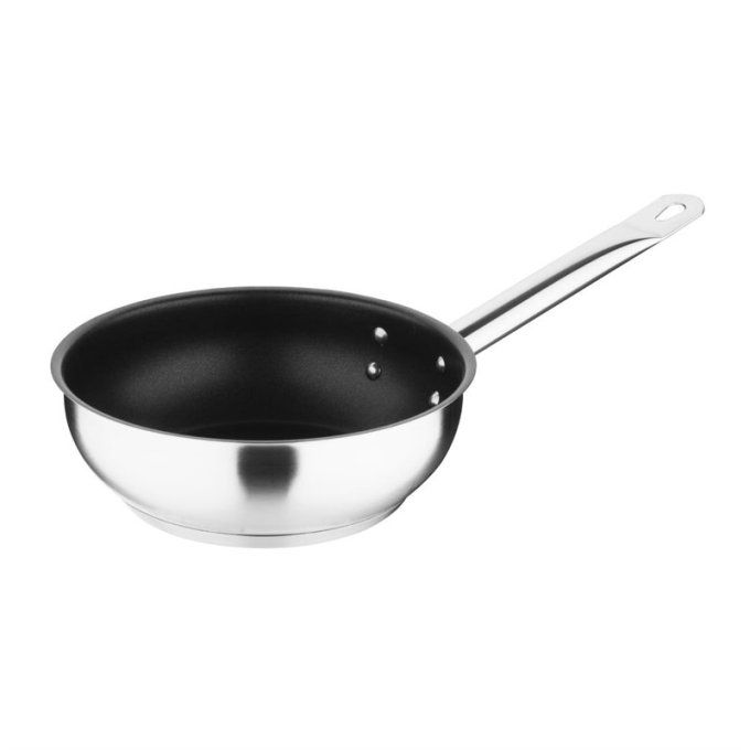 Sauteuse inox antiadhésive Vogue teflon Platinium Plus 200mm