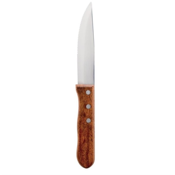 Couteaux a steak Jumbo manche bois de rose - 115mm (Box 12)