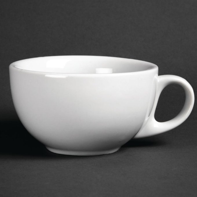 Tasse à cappuccino en porcelaine Athena (Lot de 12)