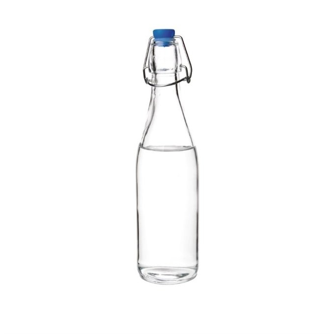 Bouteille d'eau en verre avec bouchon Olympia - 520ml (Box 6)