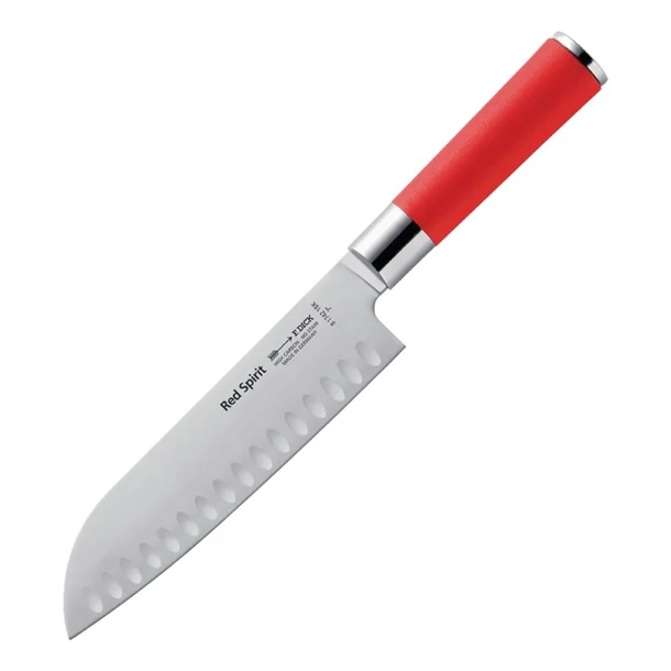 Couteau Santoku alvéolé Dick Red Spirit 180mm