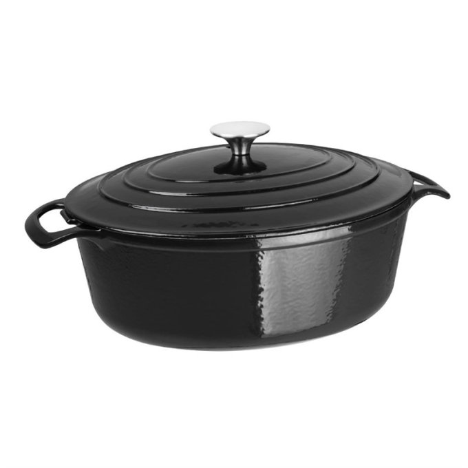 Cocotte ovale Vogue noire 5L