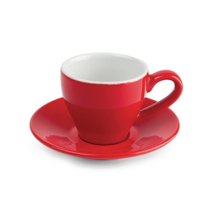 Tasse a espresso Olympia rouge - 100ml (Box 12)