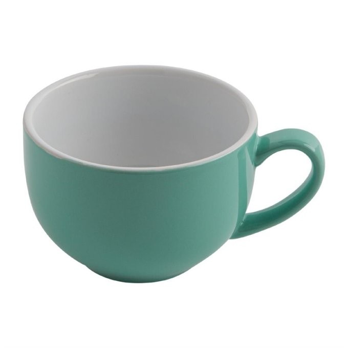 Tasse cappuccino Olympia verte - 340ml (Box 12)